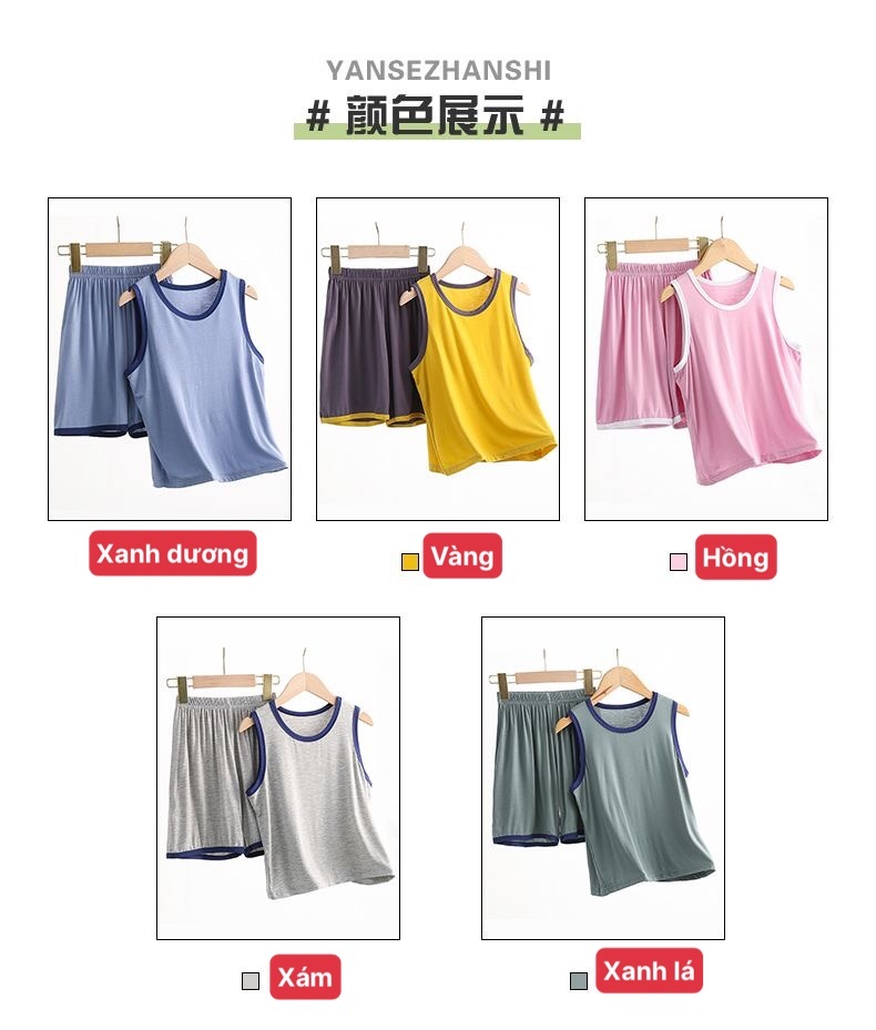 24HA315.26 - BỘ THUN LẠNH CHO BÉ SIZE ĐẠI