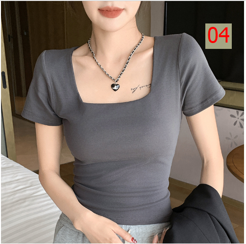 24HH16.04 - ÁO NỮ CỔ VUÔNG