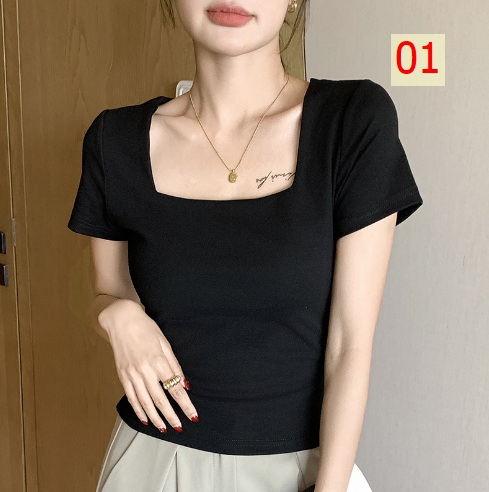 24HH16.04 - ÁO NỮ CỔ VUÔNG