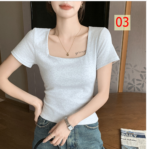 24HH16.04 - ÁO NỮ CỔ VUÔNG