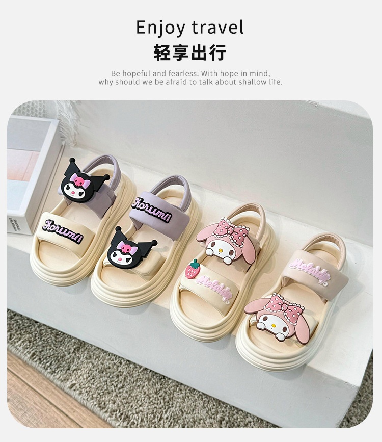 24HH26.15 - SANDAL BÉ GÁI HOẠT HÌNH