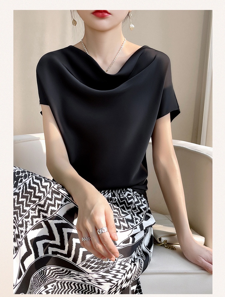 24HH26.20 - ÁO LỤA CỔ ĐỔ PHONG CÁCH TIỂU THƯ