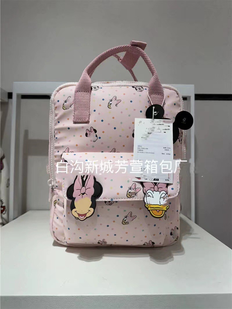 24HH26.30 - BA LÔ HỒNG MINNIE MẪU GIÁO CHO BÉ GÁI