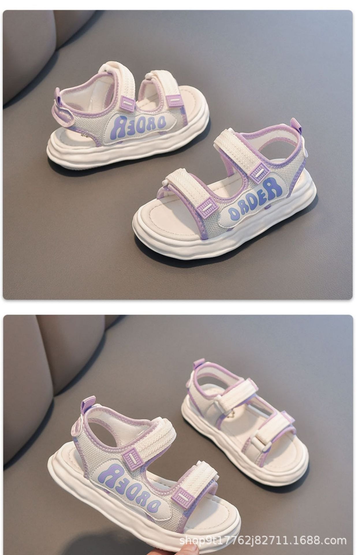 24HH26.08 - SANDAL QUAI DÁN ""ORDER "" BÉ GÁI