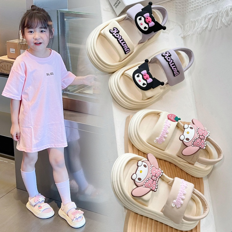 24HH26.15 - SANDAL BÉ GÁI HOẠT HÌNH