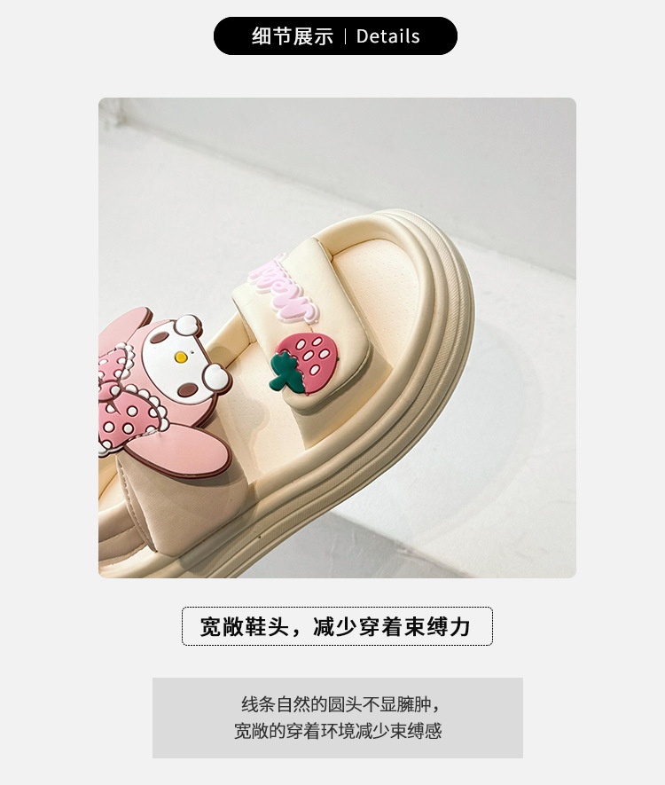 24HH26.15 - SANDAL BÉ GÁI HOẠT HÌNH