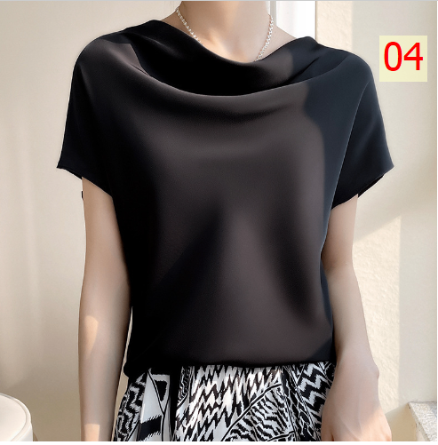 24HH26.20 - ÁO LỤA CỔ ĐỔ PHONG CÁCH TIỂU THƯ