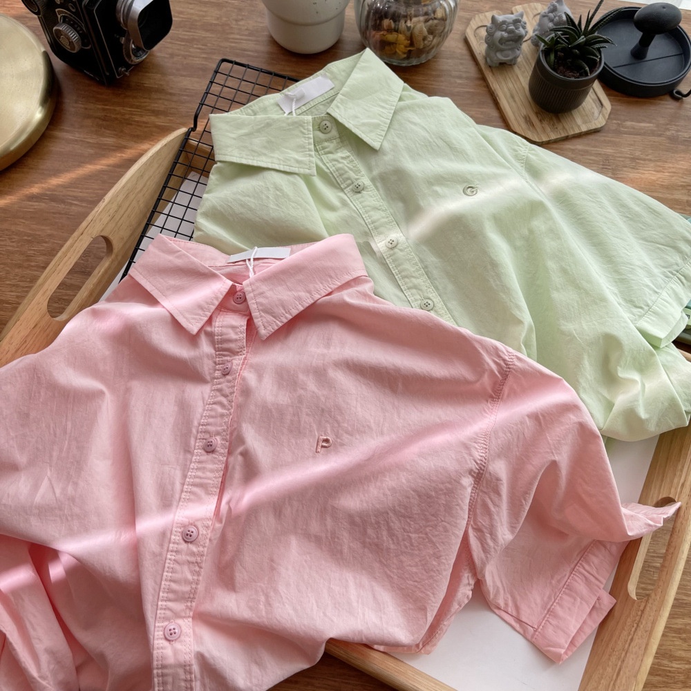 24HH36.09 - SƠ MI CỘC TAY NỮ