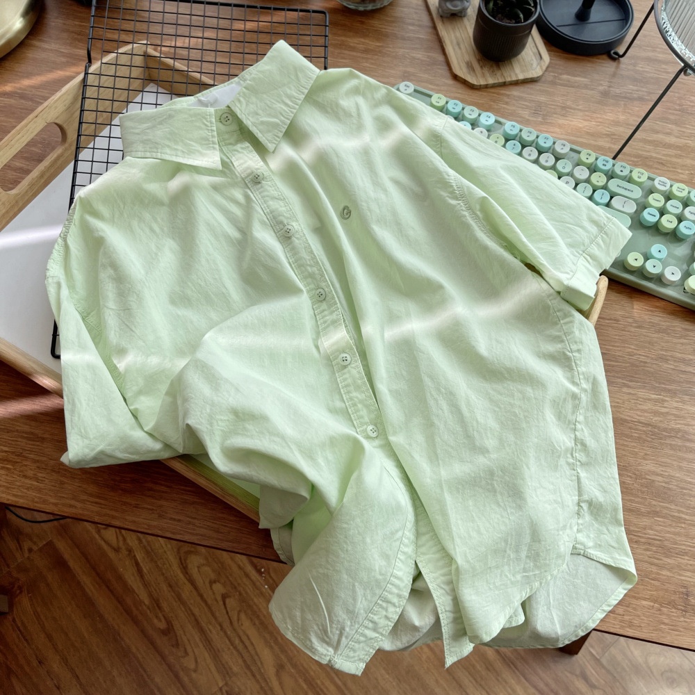 24HH36.09 - SƠ MI CỘC TAY NỮ