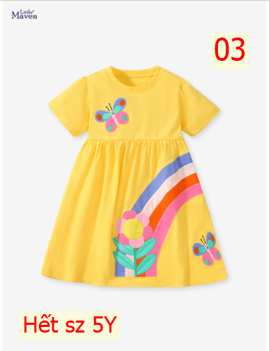 24HA46.14 - VÁY BÉ GÁI LITTLE MAVEN