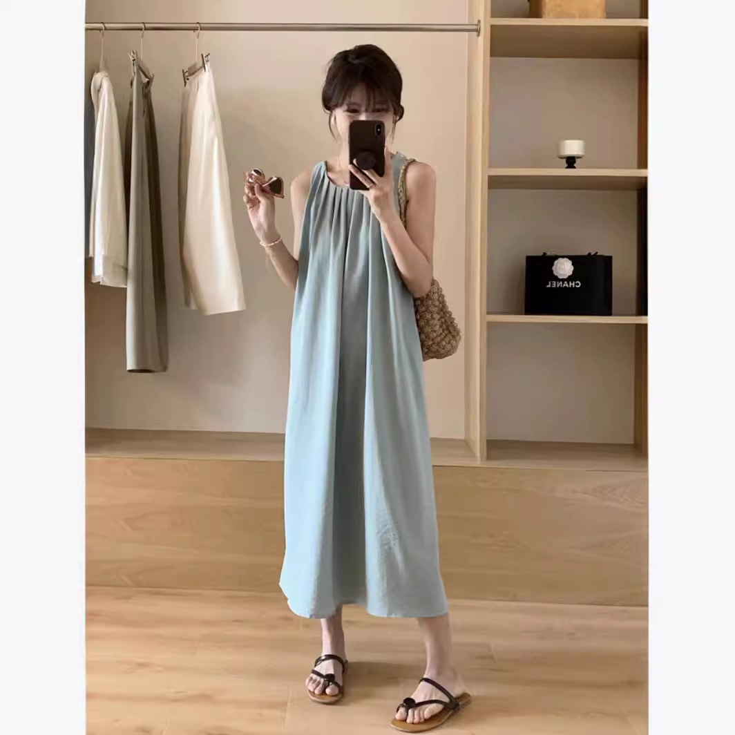 24HA66.26 - VÁY XUÔNG SÁT NÁCH HỞ LƯNG CHO NỮ