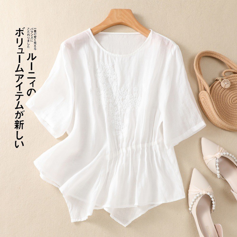 24HA76.21 - ÁO COTTON LANH LỤA CÁCH ĐIỆU