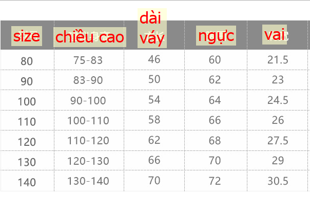 24HA76.03 - VÁY BÉ GÁI M.BANG