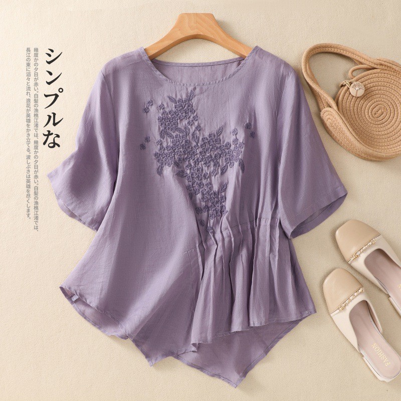 24HA76.21 - ÁO COTTON LANH LỤA CÁCH ĐIỆU