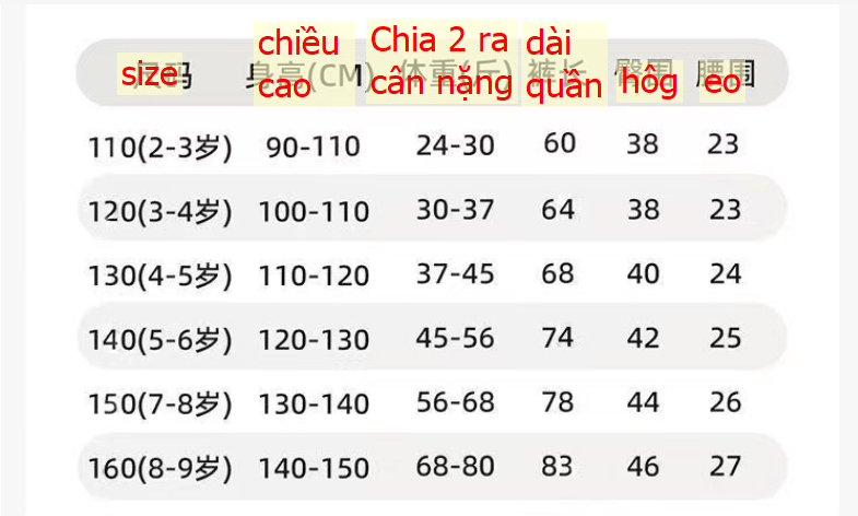 24HA96.16 - QUẦN CHỐNG MUỖI LỤA BĂNG CHO BÉ