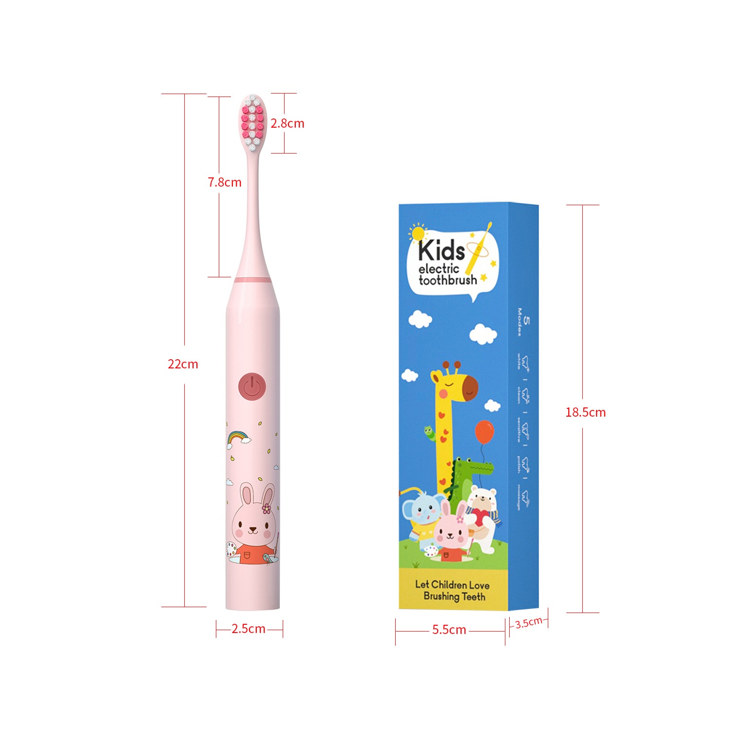 24HA106.25 - BÀN CHẢI ĐIỆN ĐÁNH RĂNG KIDS