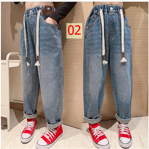 24HA106.20 - JEAN ỐNG RỘNG SIZE ĐẠI BÉ GÁI