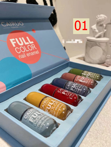 24HA116.26 - FULLBOX 6 LỌ SƠN MÓNG TAY CAIRUO NEW COLOR