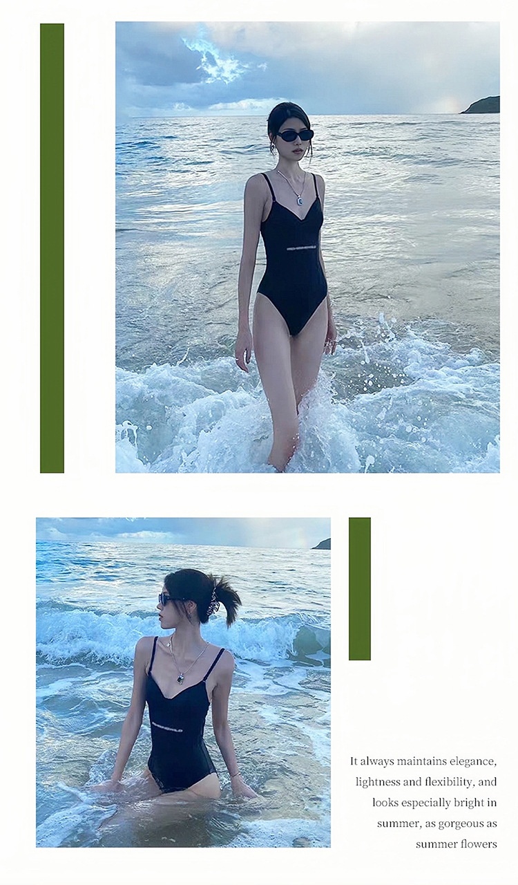24HA126.17 - SET BƠI 1 MẢNH ĐEN NỮ