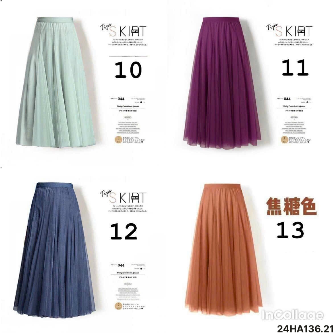 24HA136.20 - CHÂN VÁY DÁNG DÀI BỒNG BỀNH