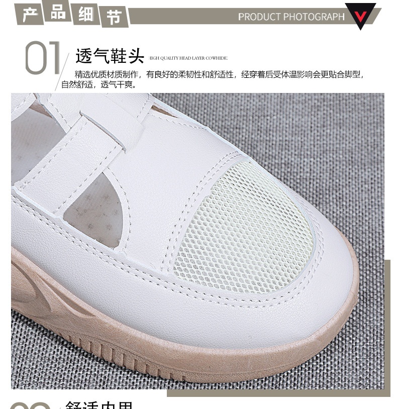 24HA156.25 - GIÀY VELCRO RỖNG LỖ CHO NỮ