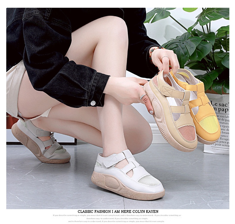 24HA156.25 - GIÀY VELCRO RỖNG LỖ CHO NỮ