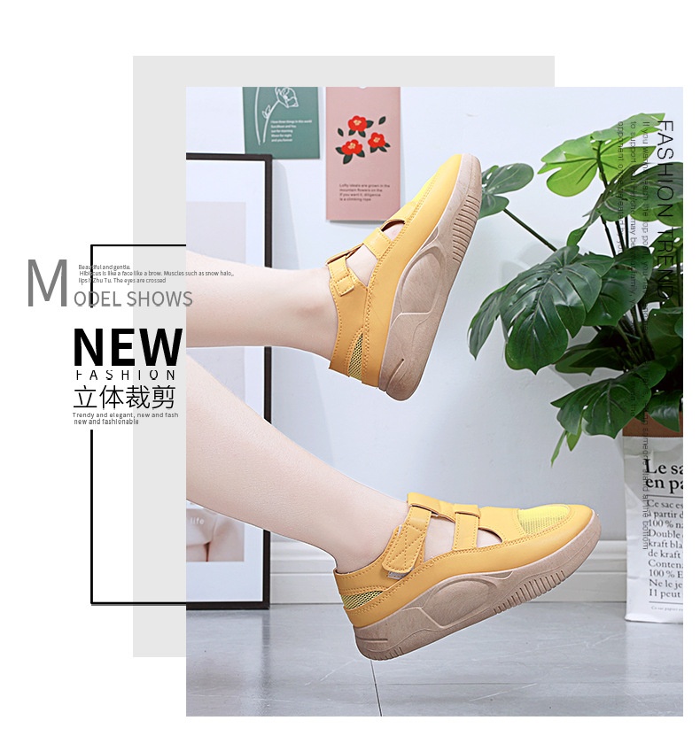 24HA156.25 - GIÀY VELCRO RỖNG LỖ CHO NỮ