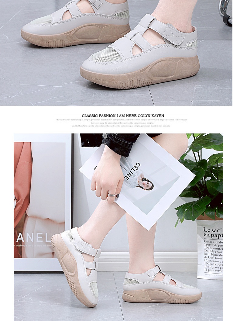 24HA156.25 - GIÀY VELCRO RỖNG LỖ CHO NỮ