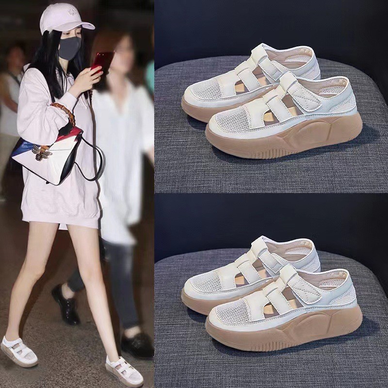 24HA156.25 - GIÀY VELCRO RỖNG LỖ CHO NỮ