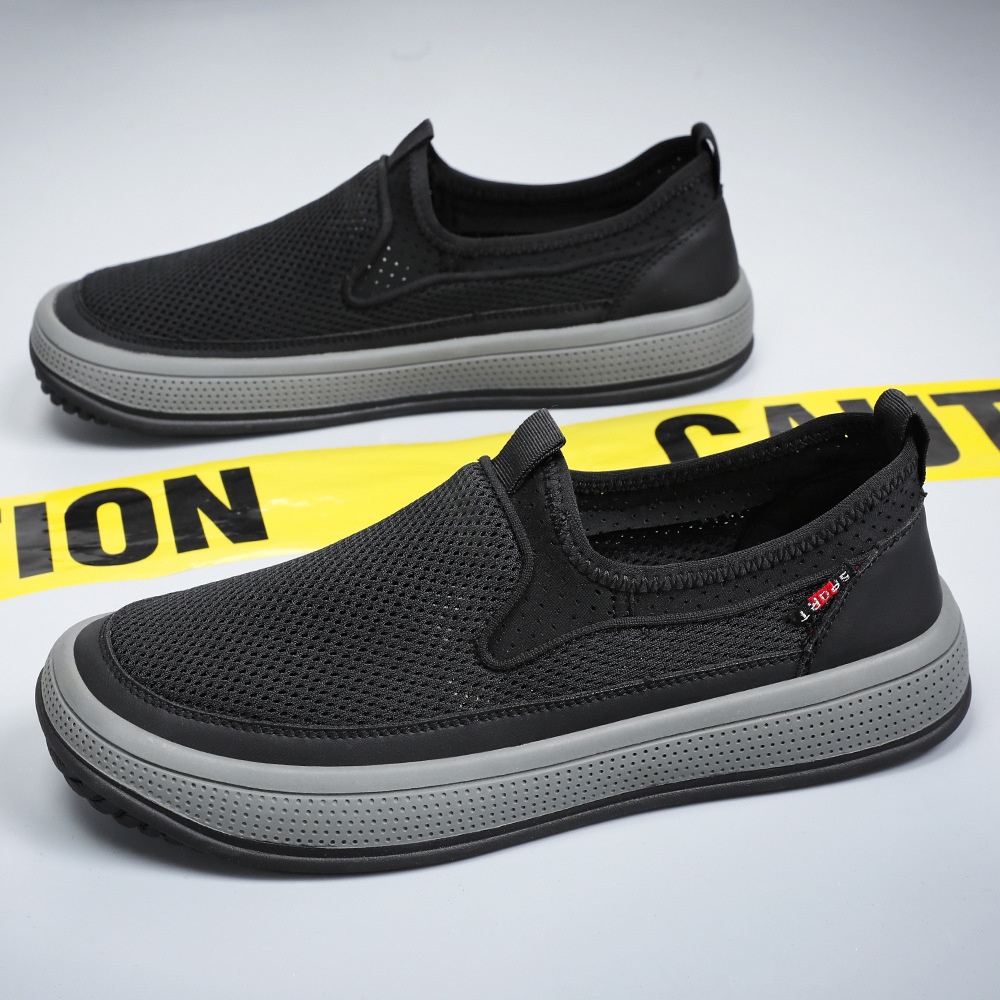 24HA166.25 - GIÀY SLIP ON LƯỚI THOÁNG KHÍ NAM