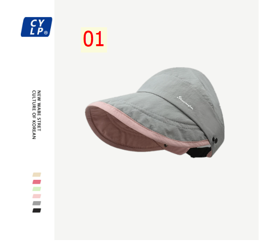 24HA166.22 - MŨ VẢI NỬA ĐẦU CHỐNG NẮNG NỮ