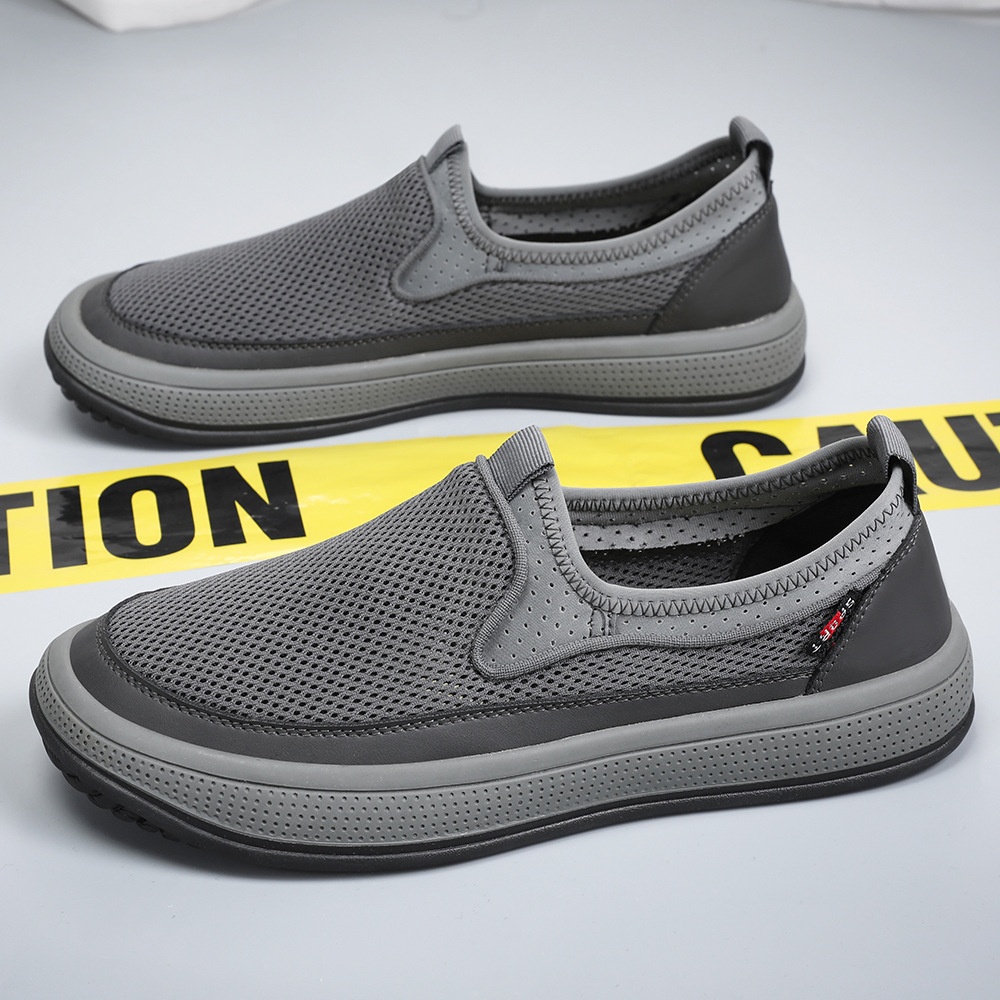 24HA166.25 - GIÀY SLIP ON LƯỚI THOÁNG KHÍ NAM