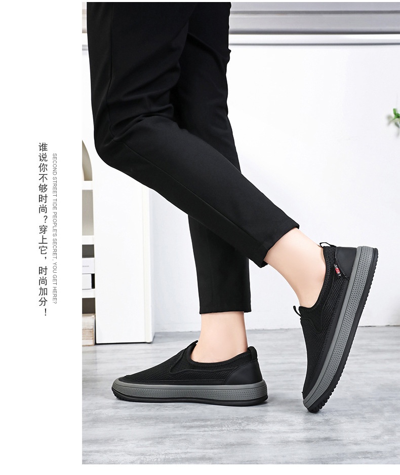 24HA166.25 - GIÀY SLIP ON LƯỚI THOÁNG KHÍ NAM