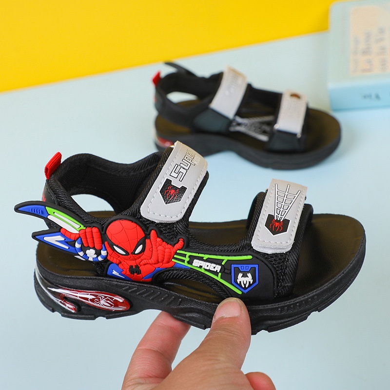 24HA166.07 - SANDAL SUPER MAN BÉ TRAI