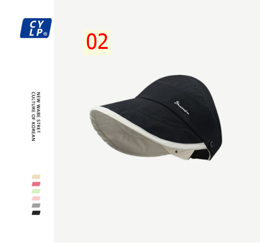 24HA166.22 - MŨ VẢI NỬA ĐẦU CHỐNG NẮNG NỮ