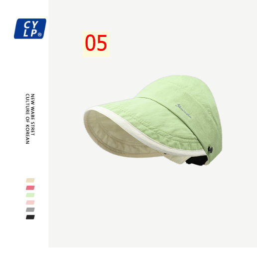 24HA166.22 - MŨ VẢI NỬA ĐẦU CHỐNG NẮNG NỮ