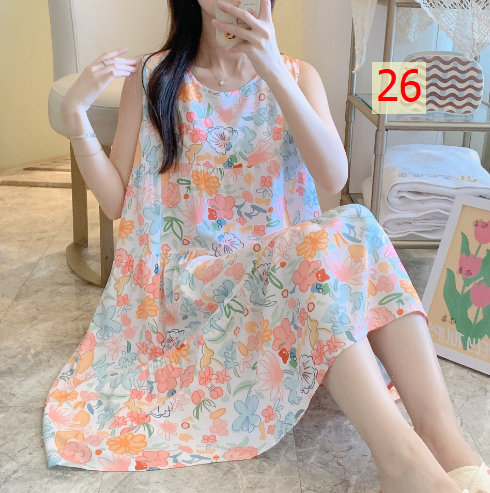 24HA176.11 - VÁY LANH LỤA SÁT NÁCH CHO NỮ
