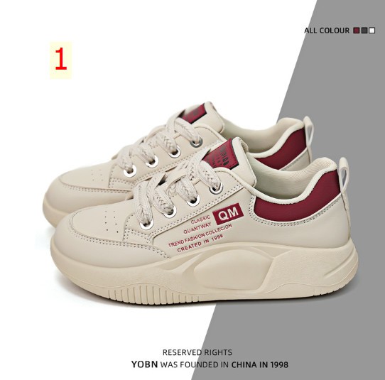 24HH186.10 - GIÀY THỂ THAO PHỐI MÀU ĐẾ CAO