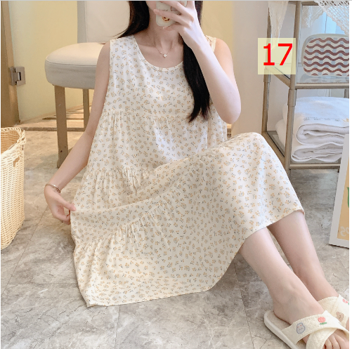 24HA176.11 - VÁY LANH LỤA SÁT NÁCH CHO NỮ