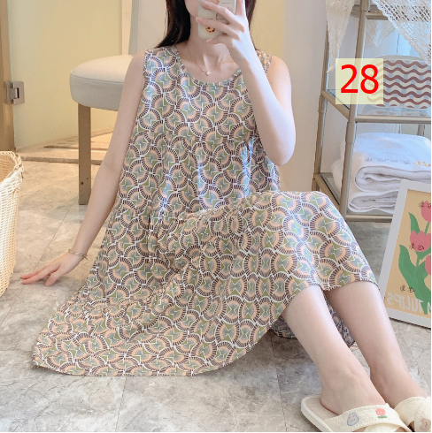 24HA176.11 - VÁY LANH LỤA SÁT NÁCH CHO NỮ