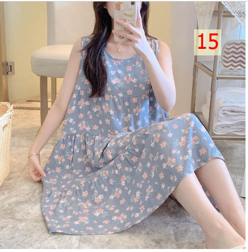 24HA176.11 - VÁY LANH LỤA SÁT NÁCH CHO NỮ
