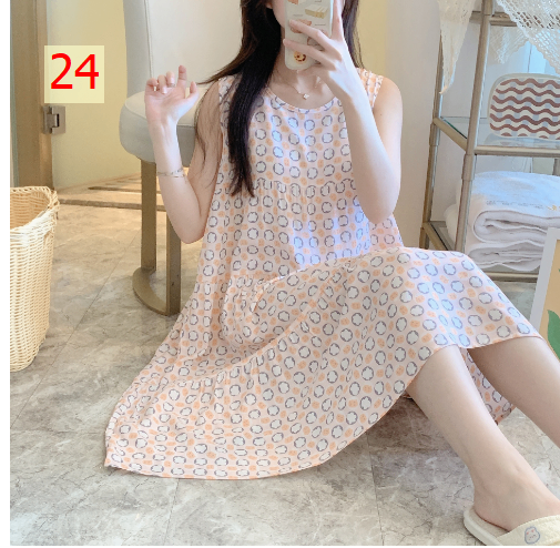 24HA176.11 - VÁY LANH LỤA SÁT NÁCH CHO NỮ