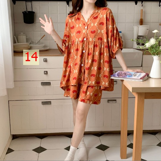 24HH186.12 - BỘ MẶC NHÀ CHO NỮ CHẤT MÁT