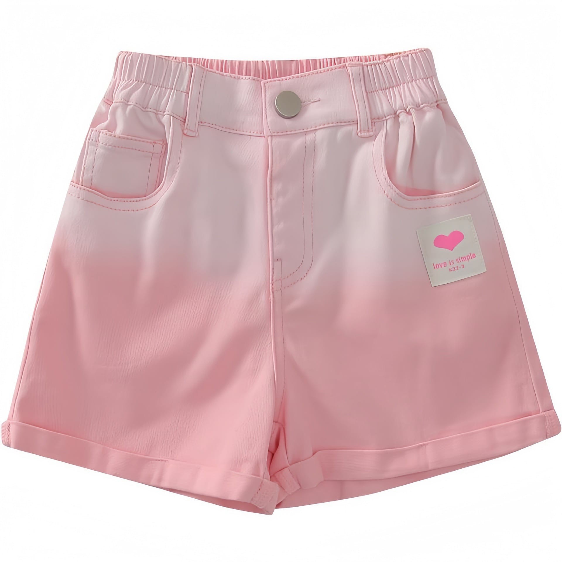 24HH186.13 - QUẦN SHORT HỒNG MÀU LOANG CHO BÉ