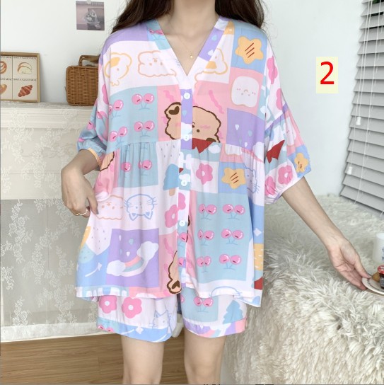 24HH186.12 - BỘ MẶC NHÀ CHO NỮ CHẤT MÁT