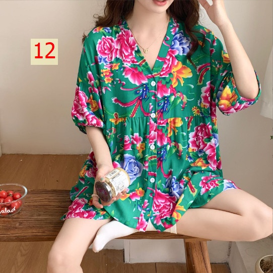 24HH186.12 - BỘ MẶC NHÀ CHO NỮ CHẤT MÁT