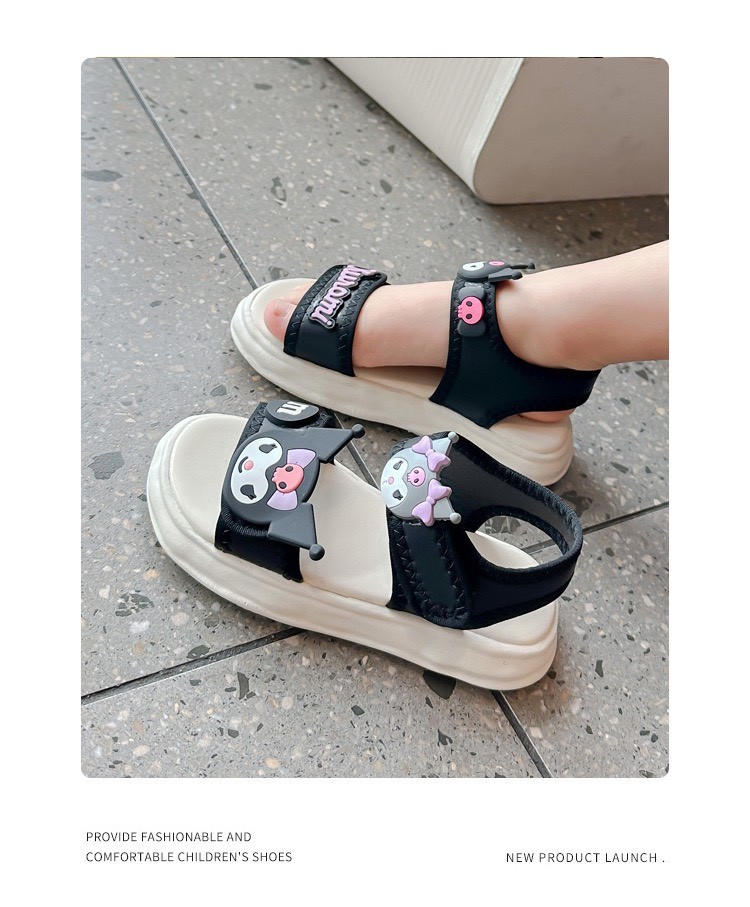 24HA216.08 - SANDAL KUROMI BÉ GÁI