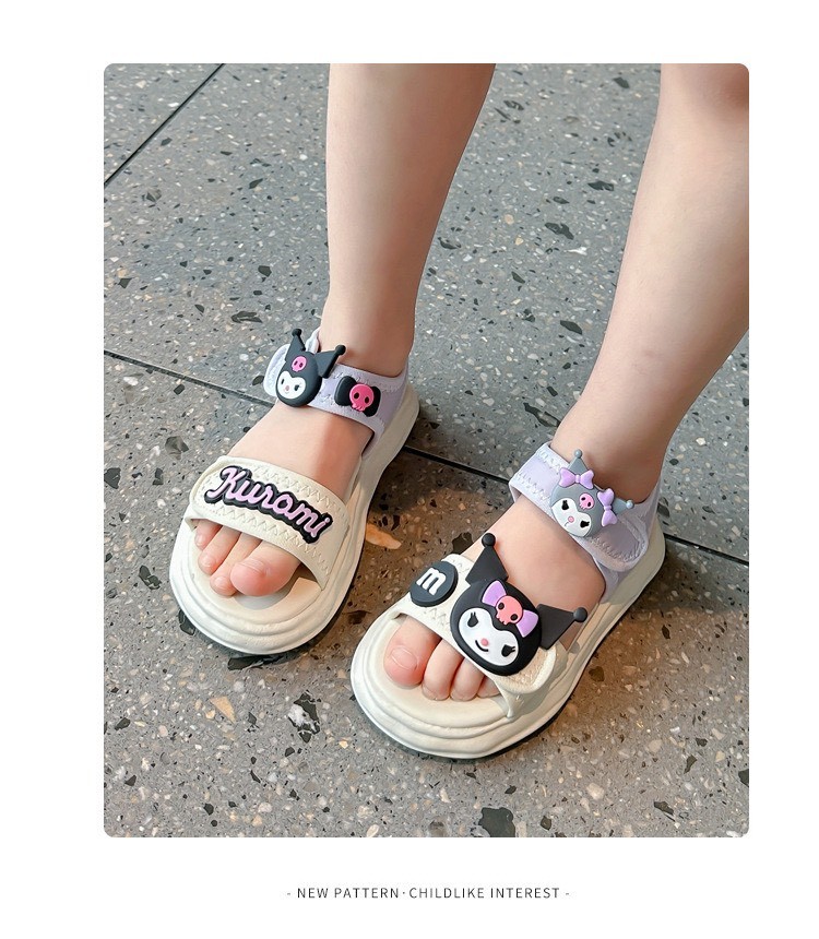 24HA216.08 - SANDAL KUROMI BÉ GÁI