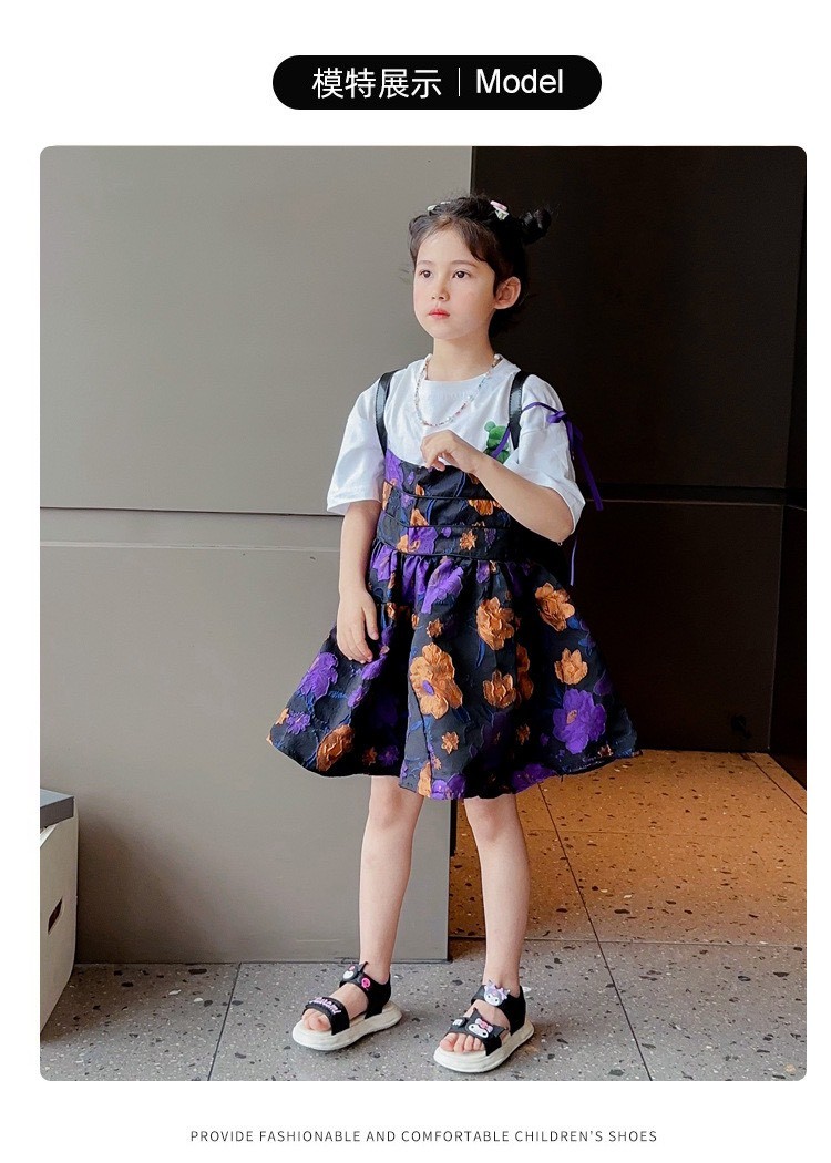 24HA216.08 - SANDAL KUROMI BÉ GÁI