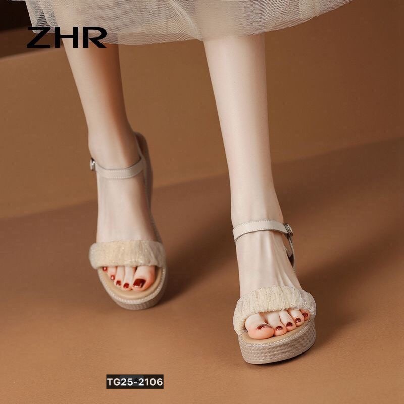 24HA216.25 - SANDAL ĐẾ XUỒNG NHÀ ZHR